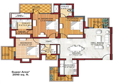 3BHK-floor-plan